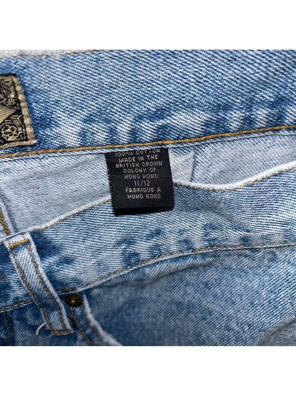 Vintage 90s Express Women’s Blue Jeans - High Rise, Slim Fit, Tapered Leg - Picture 6 of 9